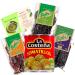 Go2 Groceries Mexican Spice Set: La Costena Tomatillos (794g) Tajin Ancho Guajillo Pasilla flavours (3x75 g) with Recipe Card