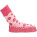 Mocc Ons Pink Spot Slipper Socks | Size 12-18 Months | Moccasin Style - Buy Online on GoSupps.com
