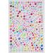 Buy Rhinestone Stickers - 4 Sheets Self-Adhesive Bling Jewel & Crystal Gem Stickers for Crafts Makeup and Hair - Assorted Sizes with Tweezer - International Shipping Available - Buy Online on GoSupps.com