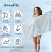 Eponox Premium Microfiber Hair Towel - Quick-Drying Soft & Elastic Band for Long Hair | Waffle Design in Light Blue - Buy Online on GoSupps.com