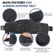 Racbeuk Lumbar Support Belt - Large Size, Lower Back Brace for Herniated Disc, Sciatica, Pain Relief - Breathable & Supportive Brace for Men & Women - Buy Online on GoSupps.com