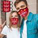 3PCS Valentine's Day Face Bandanas Couple Matching Face_Masks - Beast & Beauty- Reusable Cloth Face_Mask - Buy Online on GoSupps.com