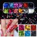 Kalolary 36 Boxes 3D Heart Nail Art Sequins Glitter - Colorful Holographic Sparkle for Valentine's Day Nail Art & Makeup - Buy Online on GoSupps.com