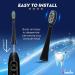 Buy Waterpik Sonic Fusion 2.0 Replacement Toothbrush Heads - SF-01 SF-02 Compatible Pack of 8 - Black & White - Buy Online on GoSupps.com
