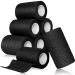 Aurorayer 8 Rolls Self -adhesive bandage 7.5cm x4.5m sport Elastic fixation bandage self -adhering bandage Vet Wrap Pet Fixing bandage for finger horse cat dog (black)