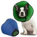 Bonthee Halskrause dog breathable pet Elisabethan soft protective collar dog after op adjustable dog collar leak protection dog dog collar prevents licking from wounds in green