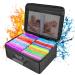 Fireproof Photo Storage Box with Lock ENGPOW Photo Box Organizer with Divider&Mesh Bag Collapsible Portable Photo Storage Containers with Handle for Photos  Picture Scrapbook Art Craft(Box Only) - Buy Online on GoSupps.com