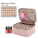 YARWO Double Layer Nail Polish Organizer Bag for 24 Bottles - Dusty Rose (BAG ONLY) - Buy Online on GoSupps.com