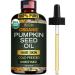 Ella & Eden Organic Pumpkin Seed Oil for Hair Growth - Cold-Pressed Hexane-Free Unrefined - 100% Pure USDA Certified - 4 Fl Oz Glass Bottle