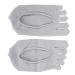 Toe Socks for Women Low Cut Polyester Socks to Absorb Sweat gray