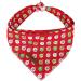 Lionet paws Christmas dogs Bandana headscarf dog hill towel triangular cloth for small medium -sized and large dogs Christmas S (1 Pack) Baubles