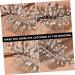 Angoily Hair Comb Pearl Hair Barrettes Hair Accessories for Bride Leaves Headpiece Flower Hair Clips for Women Crystal Hair Accessories Rhinestone Hair The Flowers Women's Iron - Buy Online on GoSupps.com