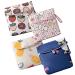 4 Pcs Cute Cotton Sanitary Napkins Bag Menstrual Cup Pouch Nursing Pad Holder 5.1 x 5.1 inch Washable Organizer Multifunction Purse for Girls Women (B)