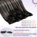 Buy Laavoo Ombre Clip-In Extensions | Remy Real Hair Balayage Black to Silver | 7 Pieces 105g | 40cm Double Tresse - Buy Online on GoSupps.com