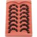 Alphonse D Curl Faux Mink Fluffy False Eyelashes | DIY Cluster Lashes | Natural Wispies | 7 Pairs Pack | Style A - Buy Online on GoSupps.com