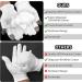 Dimeho 2 Pairs Touch Screen Moisturizing Gloves SPA Gloves for Dry Hands White Cotton Gloves for Sleeping Moisturizing Night Gloves for Rough Cracked Dry Chapped Hands Skin - Buy Online on GoSupps.com