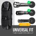 TH1 Tactical Flashlight Holster - Stretchable Rotatable Clip - 360 Degree Holder - Police Military Security - Black - Buy Online on GoSupps.com