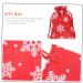 COLLBATH 10pcs Snowflake Burlap Bag Christmas Bags Candy Christmas Pouch Drawstring Storage Rack 14X10X0.3CM Red - Buy Online on GoSupps.com