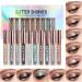 Liquid Eyeshadow Set 10 Colors Eyeshadow Set - Liquid High-pigmented and Waterproof Long Lasting Quick-Drying Eyeshadow Holographic - Buy Online on GoSupps.com