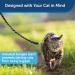PetSafe Come with Me Kitty Harness & Bungee Leash for Cats Size S Black/Silver & Black/Dark Purple - International Shipping Available - Buy Online on GoSupps.com