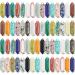 60 Pieces Crystal Hexagonal Wand Stones Bulk Worry Stones Healing Bullet Crystals Stones Sets Witch Hexagonal Bullet Shaped Gemstones Chakra Crystals for Witchcraft Meditation Divination Home Decor