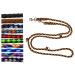 Dog linen large dogs up to 80 kg double-line jumbo 2.40m / 2.80m / 3.50m / 5m adjustable exercise line / guide in very stable (2.40m 3-fold adjustable brownie (black and brown beige-dark brown)) 2.40m 3LEAdjustable brownie (black and brown beige-dark brow