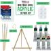 U.S. Art Supply 13-Piece Artist Painting Set: 6 Vivid Acrylic Paint Colors, Easel, Canvas Panels, Brushes & Palette - Ideal for Children, Kids, Students, Beginners - Buy Online on GoSupps.com