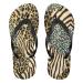 Mnsruu blue brown leopard print zebra flip flop flip sandals home slippers hotel spa bedroom travel xl for men women x-large