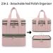 YARWO Nail Polish Organizer Case - Holds 72 Bottles - Dusty Rose - Detachable Storage Bag - for Nail Polishes and Nail Art Tools - Bag Only Patent Pending - Buy Online on GoSupps.com