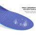 Cushioned Gel Insoles for Men - Relieve Foot Pain, Arch Support, Reduce Muscle Fatigue - Dark Blue (1 Pair, Size 8-14) - Buy Online on GoSupps.com