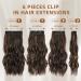 Fliace Clip in Hair Extensions 20 6pcs Dark Brown Balayage Highlights - Natural Blend Hairpieces - Buy Online on GoSupps.com