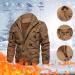 Buy Hanxiulin Oversized Plush Jacket - Warm Lined Men's Winter Parka | Fleece Hooded Coat in Khaki | XXL Available - Buy Online on GoSupps.com