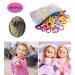 100 PCS Cotton Hair Ties - Elastic Mini Hair Bands for Baby Kids Girls - Seamless Soft Ponytail Holder Hair Accessories - Multicolored - Buy Online on GoSupps.com