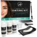 Eyebrow and Lash Kit | Brown and Black | Instant Color for Eyebrows and Lashes | 10 Applications | Perfect With Brow Lamination Kit | Vegan 2 in 1 Kit