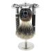 Deluxe Stainless Steel Shave Stand - Holds 2 Double Edge Razors & 2 Shave Brushes - Buy Online on GoSupps.com
