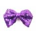 Xansema 4 Inches Sequins Hair Bows Alligator Hair Clip Hair Barrettes Accessories for Baby Girls Teen Kids (Purple)