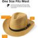 Men's Wide Brim Straw Sun Hat UPF50+ for Beach Summer - Khaki - Buy Online on GoSupps.com