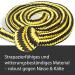 Stylish Leadership Knit with Panic Hooks for Horses - Binding Trick Leash for Ponies Donkeys & Goats (Yellow/Black) - Buy Online on GoSupps.com