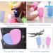 Silicone Travel Bottle Set - Leak-Proof Caps | 3-Piece Set in Blue White & Pink | Airplane Portable Travel Toilets - Buy Online on GoSupps.com