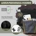 Chalk Bag for Rock Climbing - Large Bouldering Bucket with Liquid Chalk Magnetic Closure Zippered Pocket & Brush Holder - Black - Buy Online on GoSupps.com