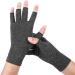 Buy Copper Compression Arthritis Gloves | Best Copper Infused Support for Hands - Fingerless for Men & Women | Medium Grey - Buy Online on GoSupps.com