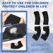 Buy 2 Pairs Kids Elbow Brace Compression Sleeves - Tennis Elbow Support & Weightlifting Pads for Boys & Girls - Elbow Protectors for Sports & Gym - Buy Online on GoSupps.com