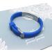 Medical Alert ID Bracelet - Engraved DNR Adjustable Wristband for Women & Men - First Aid - Blue - Buy Online on GoSupps.com