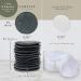 Lunelle Charcoal Bamboo Reusable Makeup Remover Pads 12 Pack with Konjac Sponge - Eco-Friendly Bamboo Face Pads Set - Buy Online on GoSupps.com