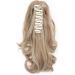 Long Short Claw Ponytail Hair Extension 12 Inch Curly Coffee Brown & Ash Blonde - Clip-in Synthetic Hairpiece for Cute Ponytail Hairstyles - Buy Online on GoSupps.com