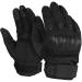 Mission Made Hellfox Tactical Gloves for Men Combat Hard Knuckle for Military Police Black Large