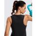 CRZ YOGA Women's Lightweight Racerback Tank Top - Medium Black - Buy Online on GoSupps.com