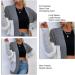 Zudoo Knitted Outerwear | Soft Open Front Long Sleeve Warm Casual Travel Sweater - Gray L for International Shipping - Buy Online on GoSupps.com