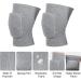 VOCOSTE Knee Brace Protection Sponge Pads - Soft Breathable Support for Sport Gym Skating - Size L Gray - Buy Online on GoSupps.com