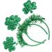 amangul Saint atrick's Day Headband Sequins Shamrock Hair Hoop Green for Head Boppers Irish arty Holiday hoto rop - Buy Online on GoSupps.com